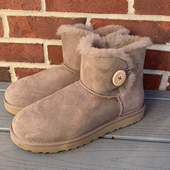 UGG Mini Bailey Button II Shearling Boot - Picture 3 of 13